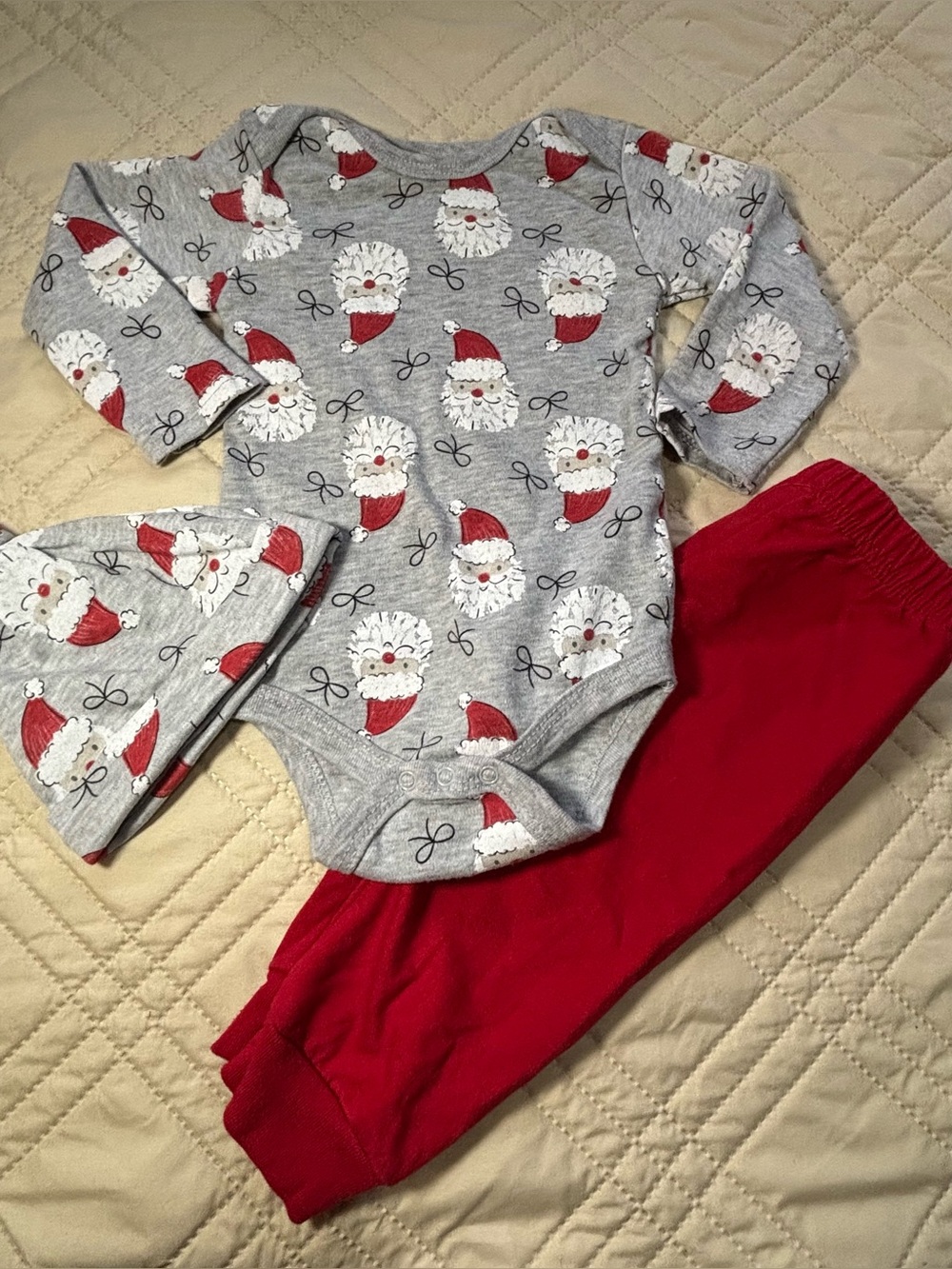 Chick Pea 12M Santa 3-piece set